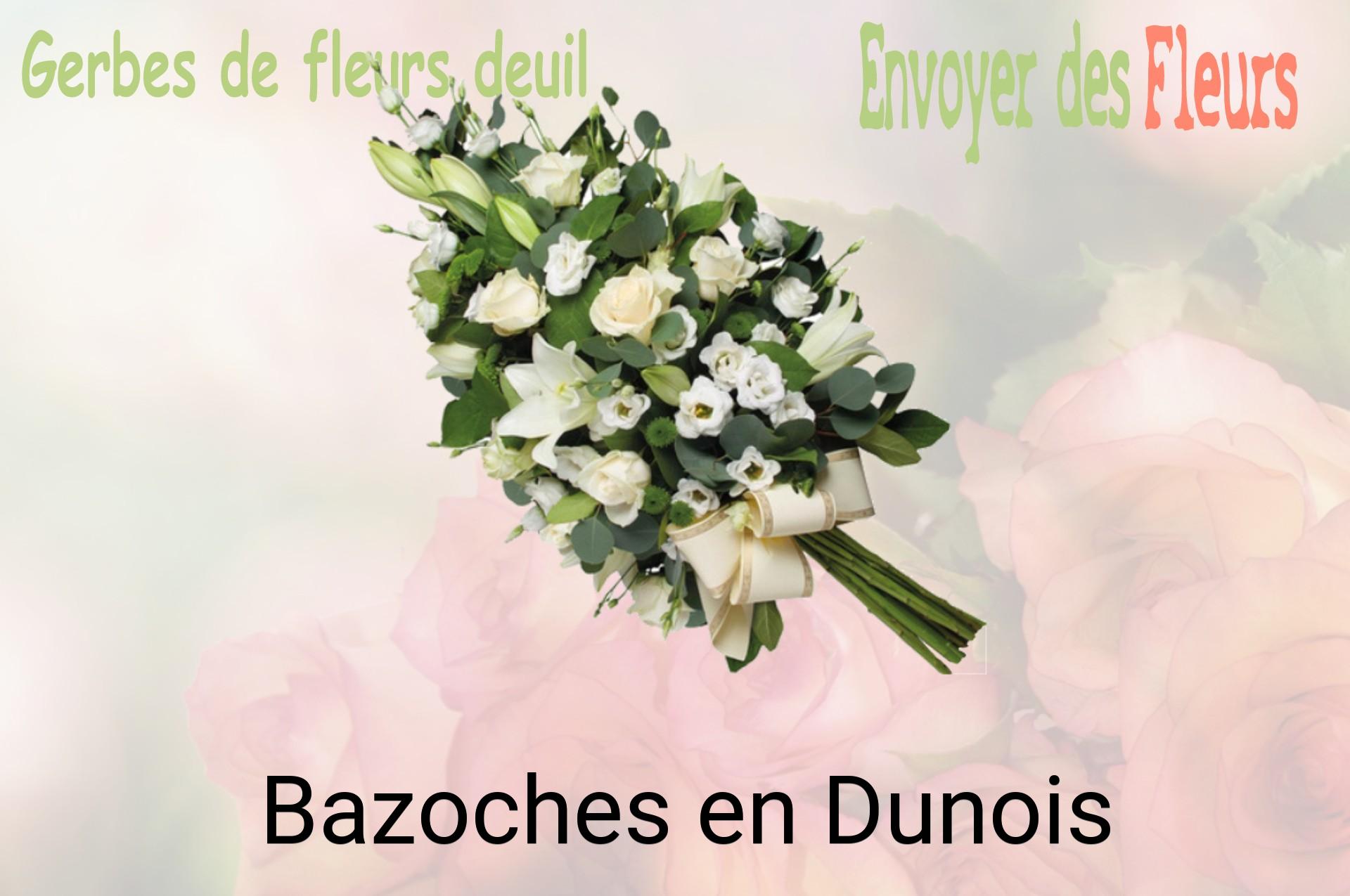 Gerbe de fleurs de deuil livrée à Bazoches-en-Dunois